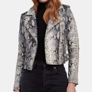 Women's Faux Snake Print Jacket
